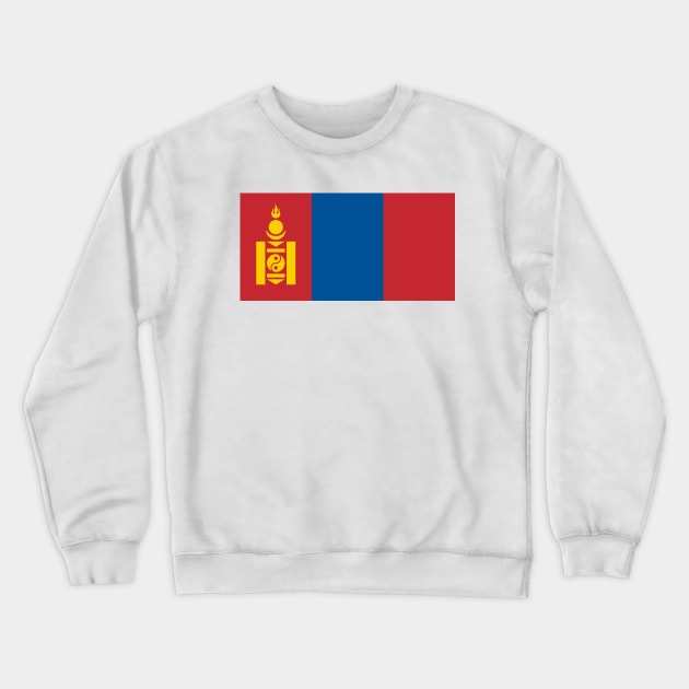 Flag of Mongolia Crewneck Sweatshirt by COUNTRY FLAGS